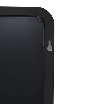 118cm H Wall Full Length Mirror with Black Metal Frame