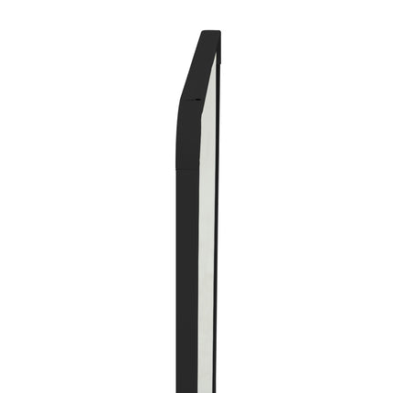 118cm H Wall Full Length Mirror with Black Metal Frame