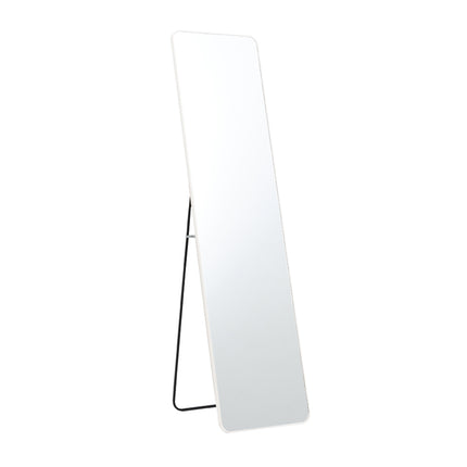 147cm H Modern Rectangular Metal Full Length  Mirror White