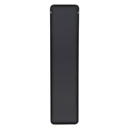 118cm H Full Length Mirror with Rounded Corners Door Hanging Black Mirror