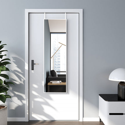 147cm H Metal Frame Over the Door Full Length Mirror