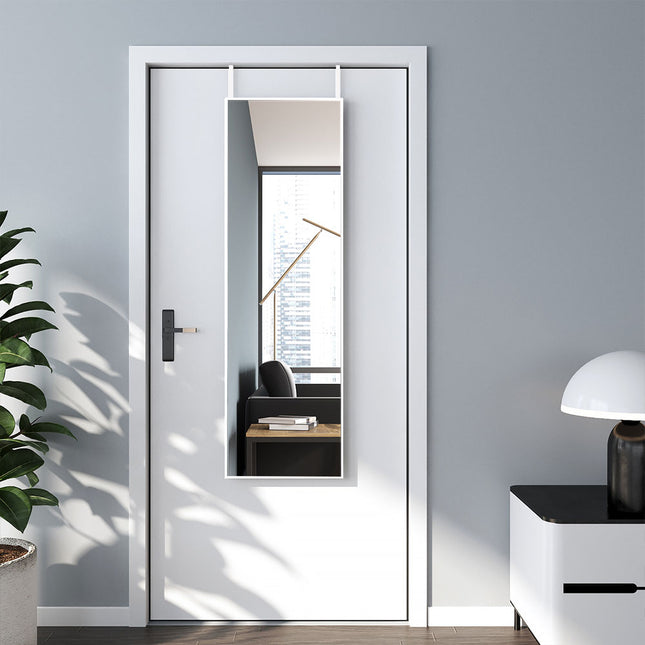 147cm H Metal Frame Over the Door Full Length Mirror