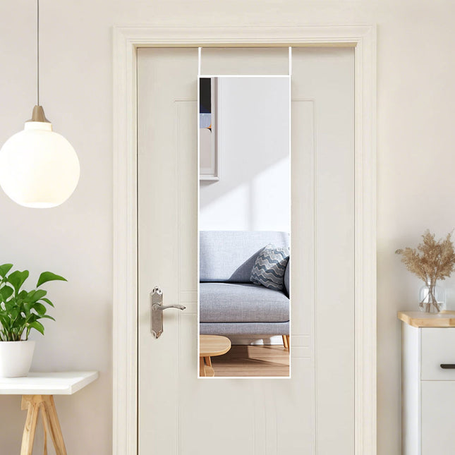 147cm H Metal Frame Over the Door Full Length Mirror