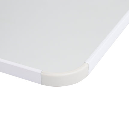 147cm H Rectangular White Full Length Mirror with Rounded Corners Door Hanging