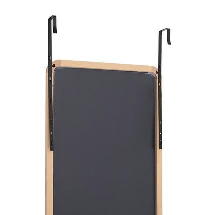 147cm H Gold Full Length Mirror with Rounded Corners Door Hanging
