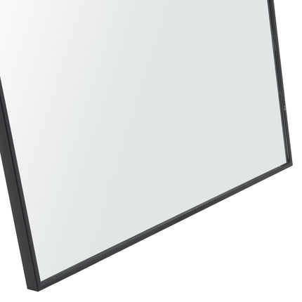 147cm Black Modern Rectangular Metal Freestanding Mirrors