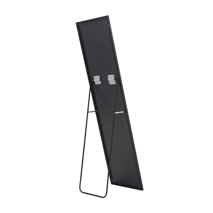 147cm Modern Rectangular Metal Full Length Mirror Black