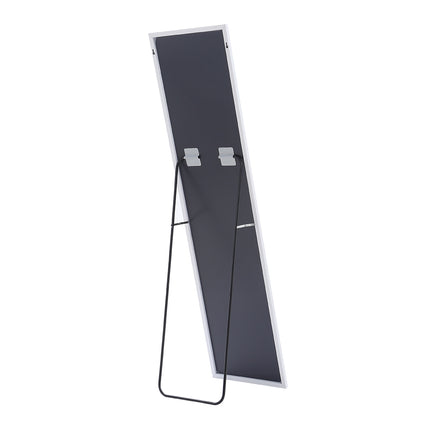 147cm H White Rectangular Full Length Mirror Freestanding Hanging