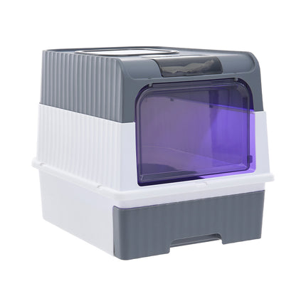 Fully Enclosed Cat Litter Box with UV Sterilization 35 x 36cm H