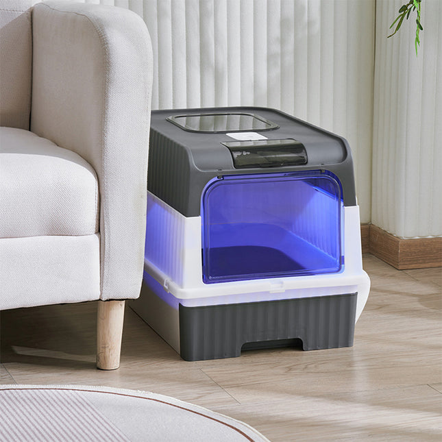 Fully Enclosed Cat Litter Box with UV Sterilization 35 x 36cm H