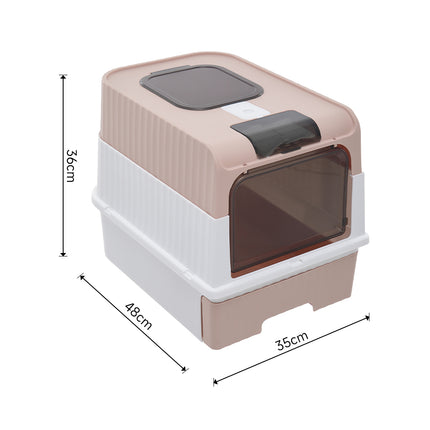 Fully Enclosed Cat Litter Box with UV Sterilization 35 x 36cm H