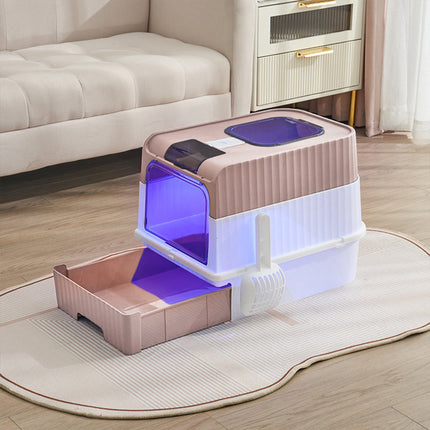 Fully Enclosed Cat Litter Box with UV Sterilization 35 x 36cm H