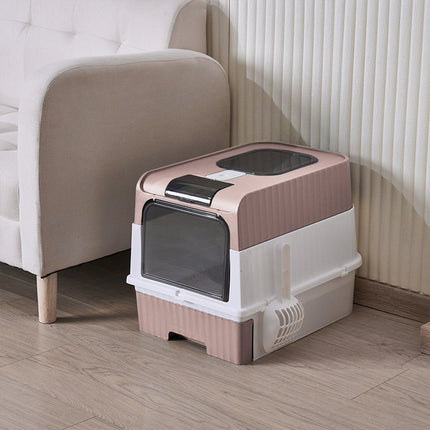 Fully Enclosed Cat Litter Box with UV Sterilization 35 x 36cm H