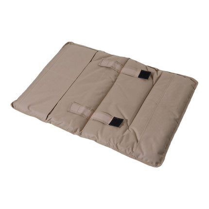 Khaki and Black Foldable Chair Cushion