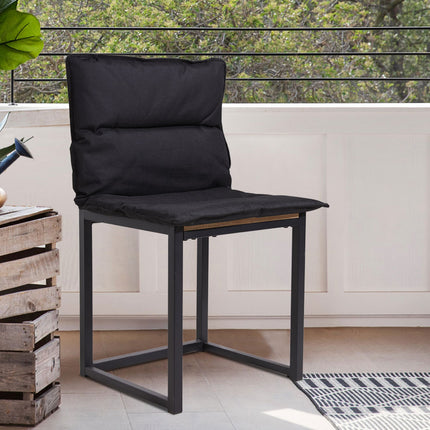Khaki and Black Foldable Chair Cushion