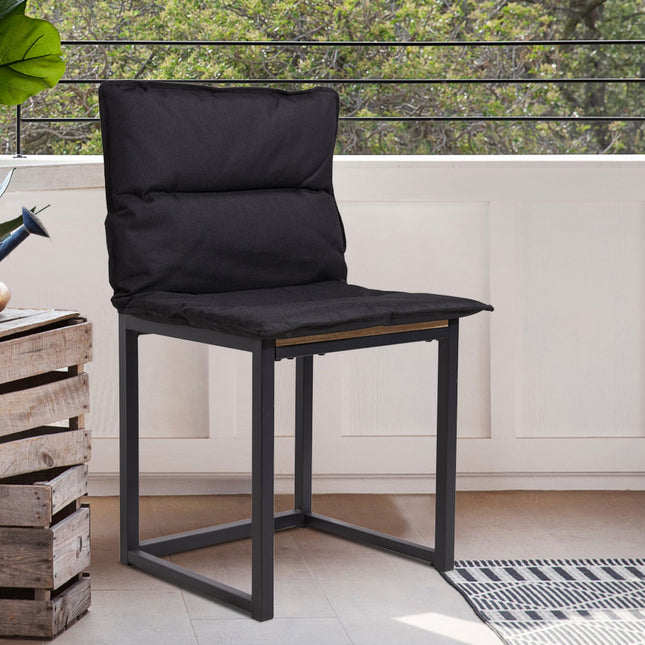 Khaki and Black Foldable Chair Cushion