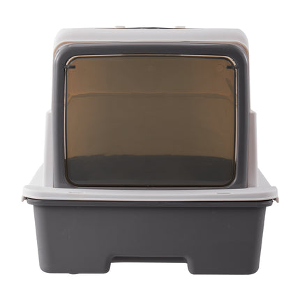 Large Top Entry Hooded Cat Litter Box with Scoop