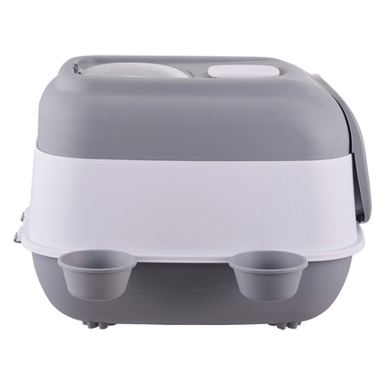 Large Enclosed Cat Litter Box with UV Sterilizer