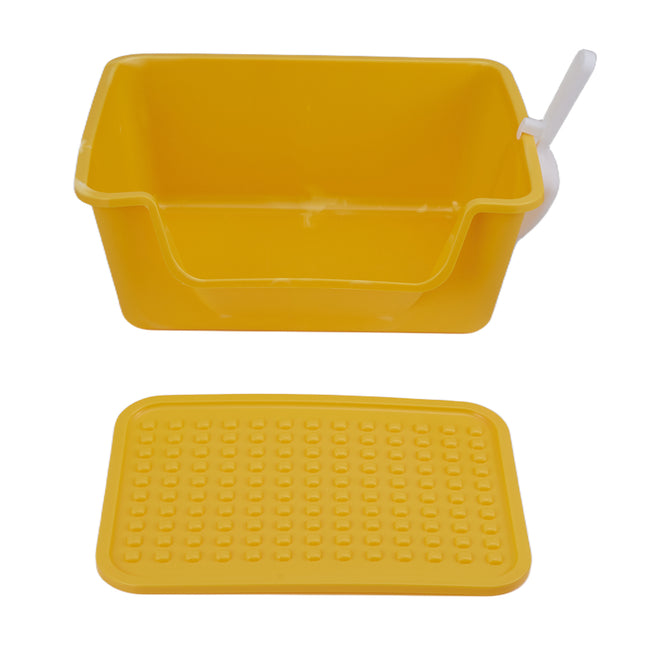 Large Anti Splash Cat Litter Box with Litter Mat