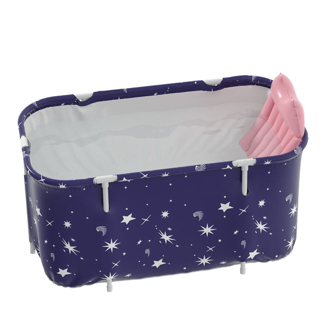 Large Portable Folding Bathtub with Cushion