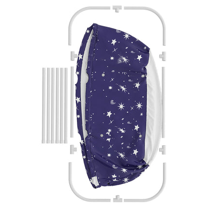 Large Portable Folding Bathtub with Cushion