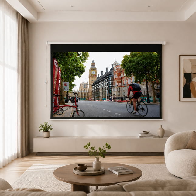 84 Inch Electric Motorized Projector Screen