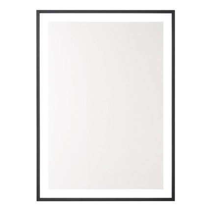 Black Frame LED Illuminated Bathroom Mirror Cabinet Touch Sensor 50 x 70cm