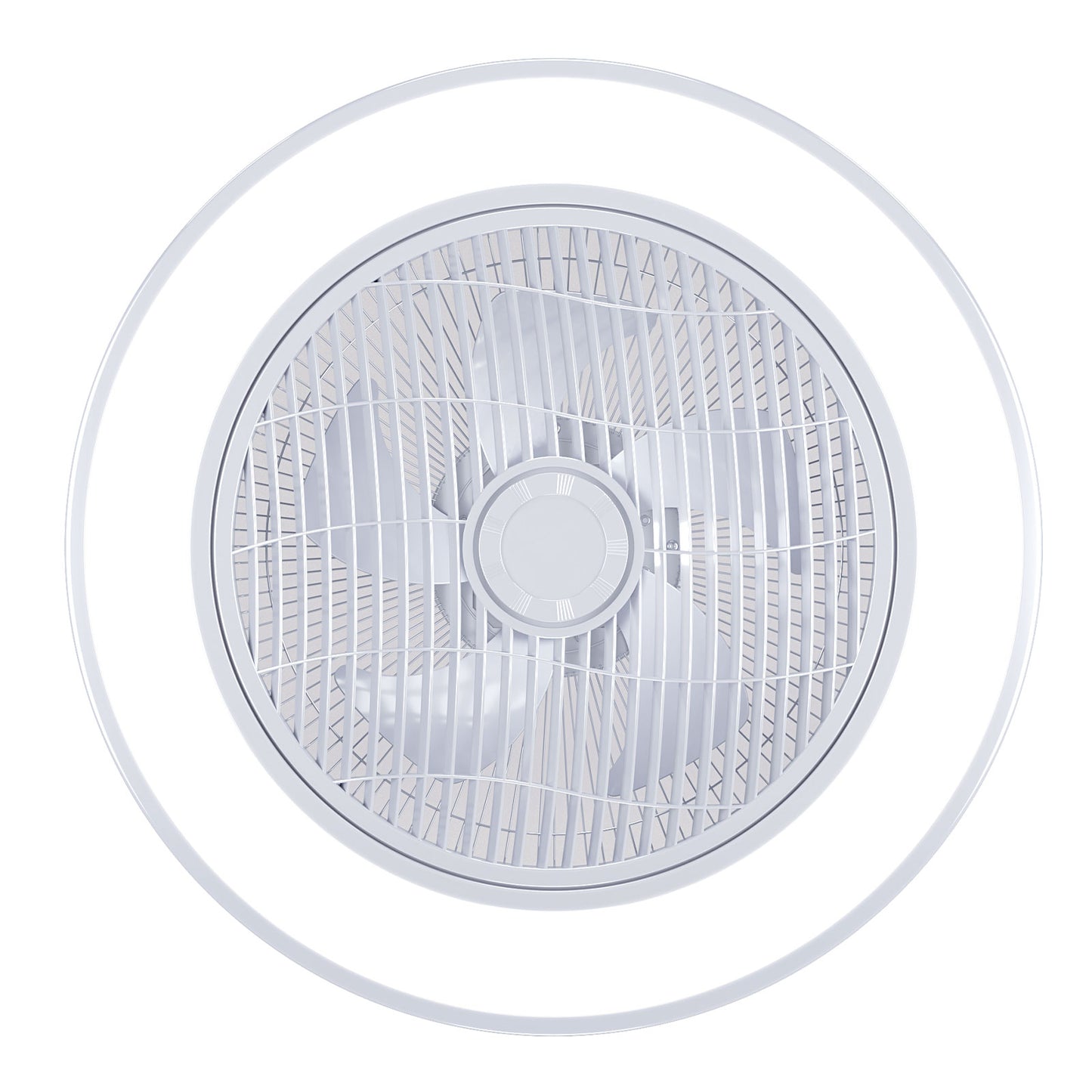 Round Acrylic LED Ceiling Light Fan with Remote Control
