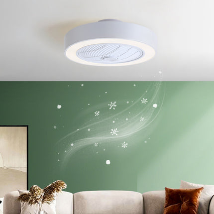 Round Acrylic LED Ceiling Light Fan with Remote Control