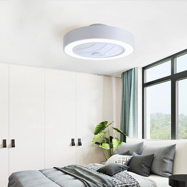 Round Acrylic LED Ceiling Light Fan with Remote Control
