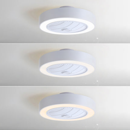 Round Acrylic LED Ceiling Light Fan with Remote Control