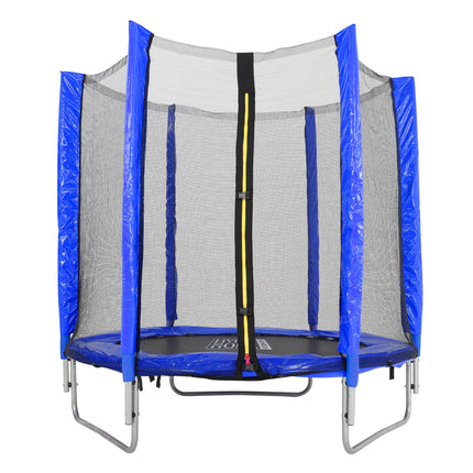 5ft Kids Trampoline with Enclosure Safety Net for Outdoor Playground Blue