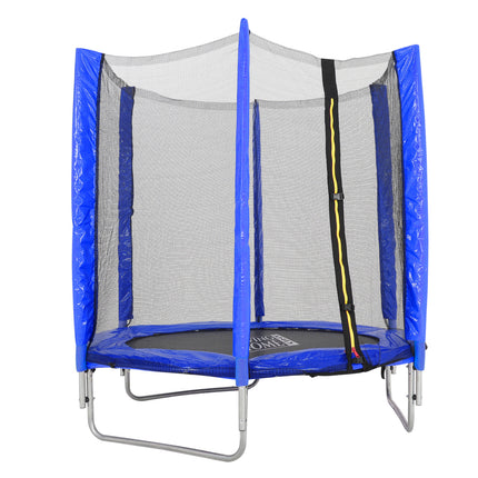5ft Kids Trampoline with Enclosure Safety Net for Outdoor Playground Blue