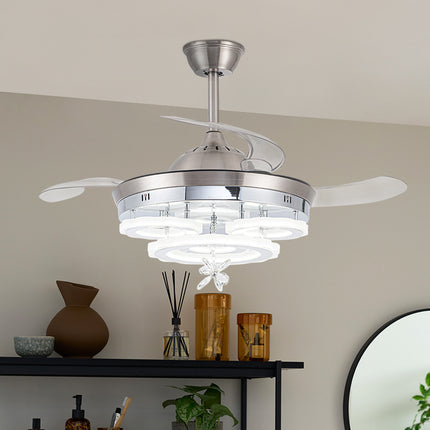 3 Color Light Changing Acrylic Ceiling Fan