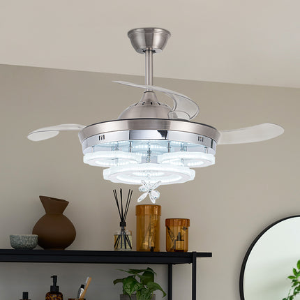 3 Color Light Changing Acrylic Ceiling Fan