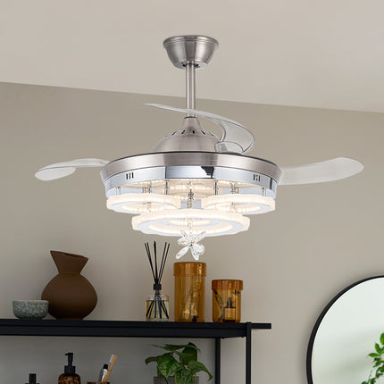 3 Color Light Changing Acrylic Ceiling Fan