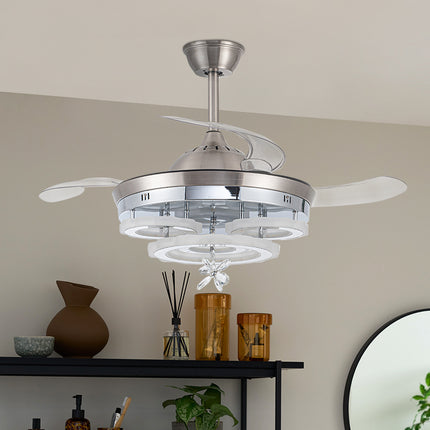 3 Color Light Changing Acrylic Ceiling Fan