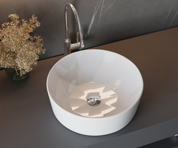 Round Sink Countertop Art Basin