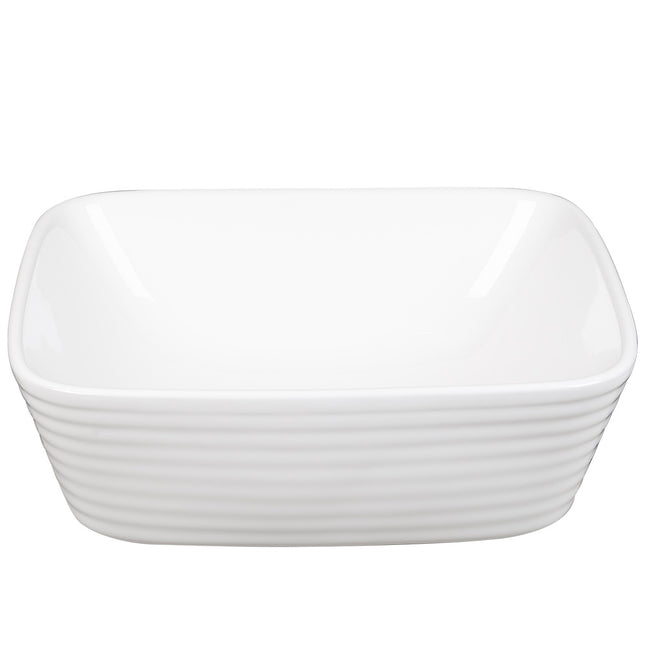 Ceramic Vessel Sink White Countertop Basin 50.5 x 38.5cm