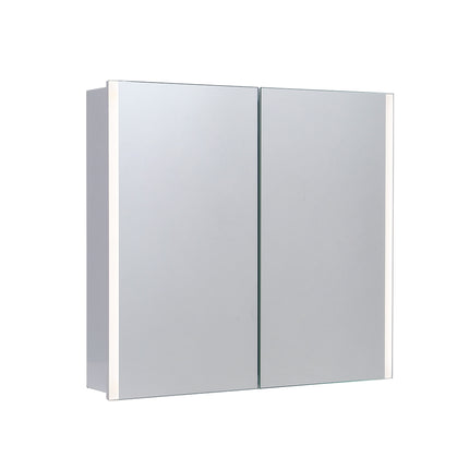 Double Door Illuminated LED Mirror Cabinet with Shaver Socket