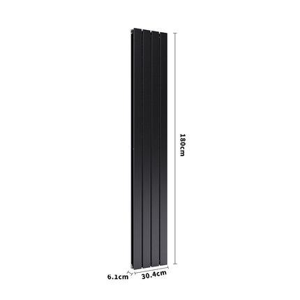 H180cm Anthracite Double Vertical Panel Radiator