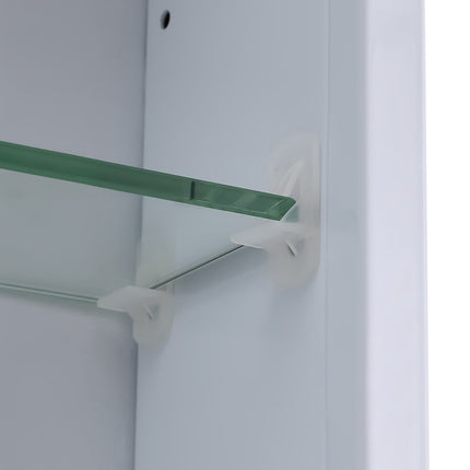 Single Door Fog Free Rectangular LED Bathroom Mirror Cabinet 45 x 60cm H