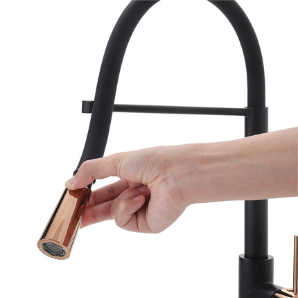 Pull-down Kitchen Tap with a Single Lever