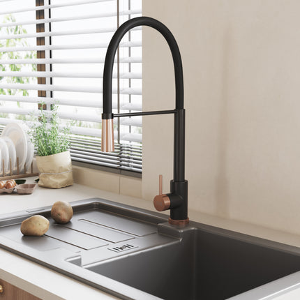 Pull-down Kitchen Tap with a Single Lever