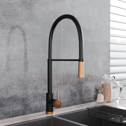 Pull-down Kitchen Tap with a Single Lever