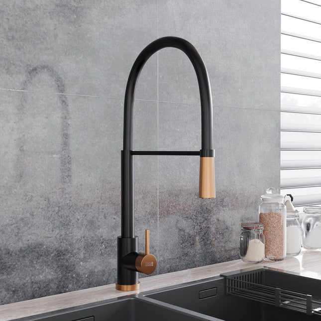 Pull-down Kitchen Tap with a Single Lever