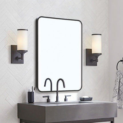 Framed Rectangular LED Bathroom Vanity Mirror 50 x 70cm