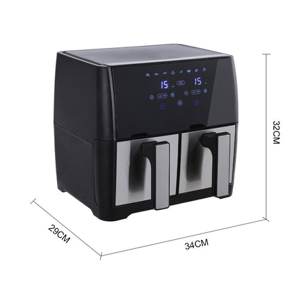 8L Touch Screen Dual Basket Air Fryer Healthy Cooking