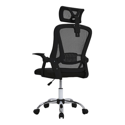 Swivel Office Chair with HeadrestBlack