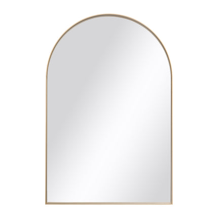 Arched Wall Mirror with Metal Frame 50 x 75cm